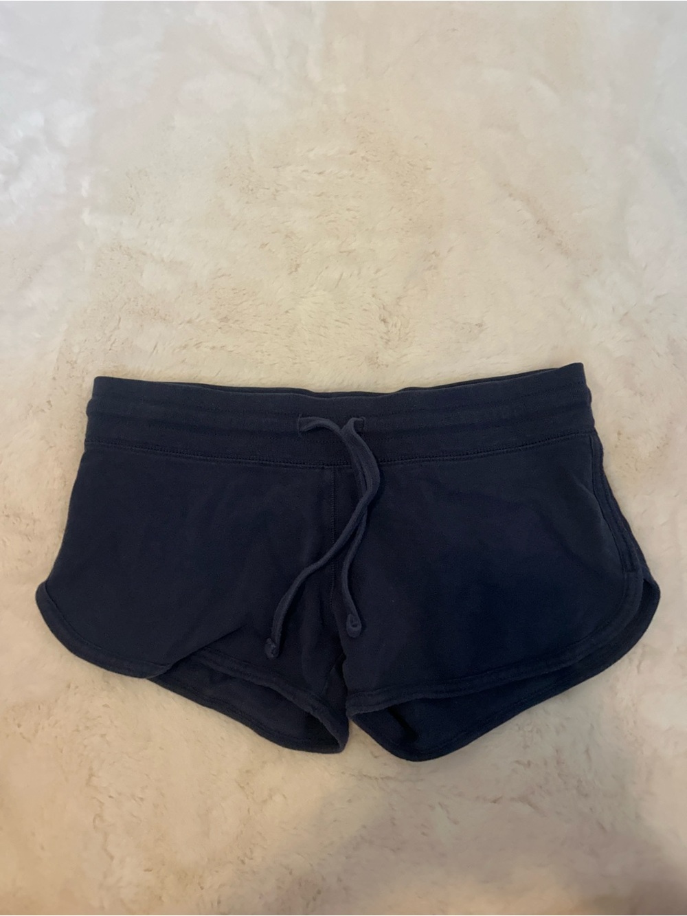 Brandy Melville Women's Navy Drawstring Lounge Shorts - one size fits all